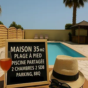 Reve D'azur En Bord De A La Nartelle Avec Piscine Dans La Residence, Terrasse, Bbq, 2 2 Sdb De 35m2 Draps Inclus Hébergement de vacances